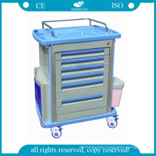 Newest AG-MT001A1 Luxurious mobile medicine storage used nurse plush trolley surgical